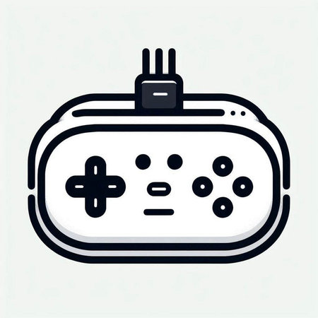 Gamepad icon, vector illustration. Flat design style. Game controller.