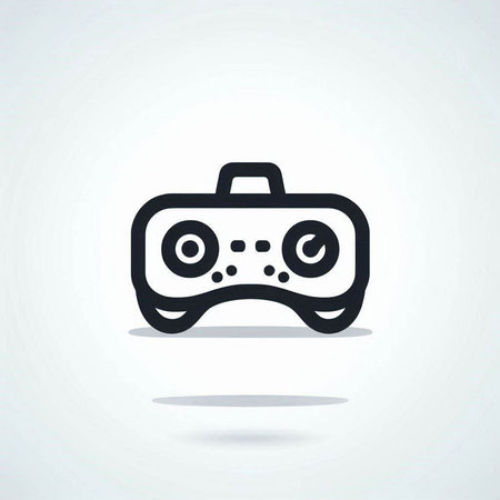 video game controller icon. vector illustration. eps 10 file.