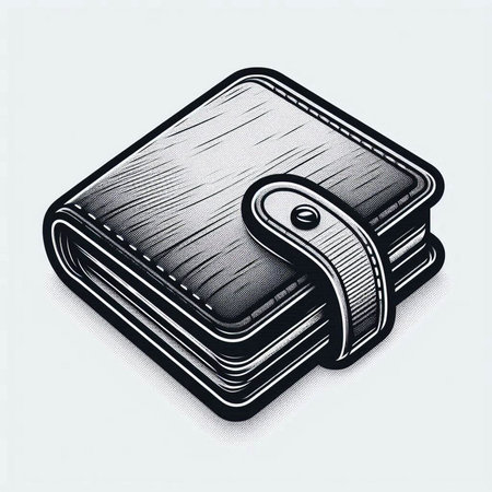 Illustration of a book with a bookmark on a white background.