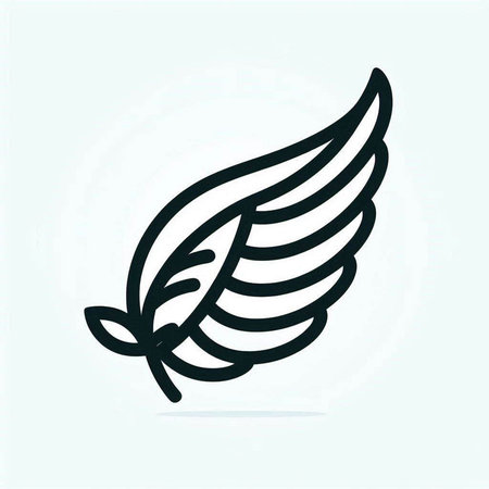 Wing icon. Bird symbol. Design element. Vector illustration EPS 10