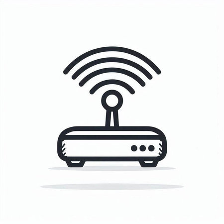 Wifi router icon. Wifi connection symbol. Vector illustration.