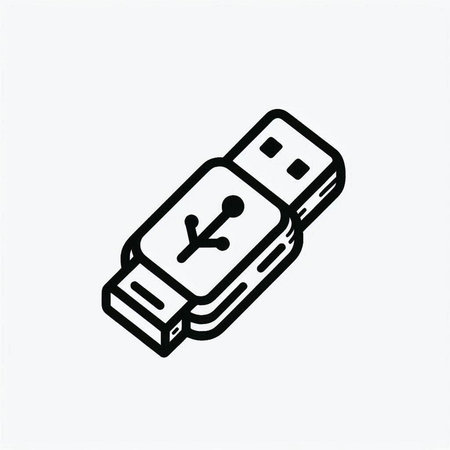 Usb flash drive icon vector illustration. Usb flash drive symbol