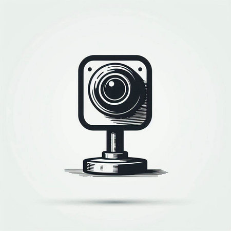 Speaker icon, vector eps 10. Web camera symbol.