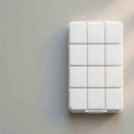 Realistic Detailed 3D Render of Tiles on White Background