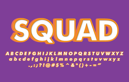 3d cartoon alphabet vector designのイラスト素材
