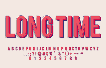 Simple vintage alphabet designのイラスト素材