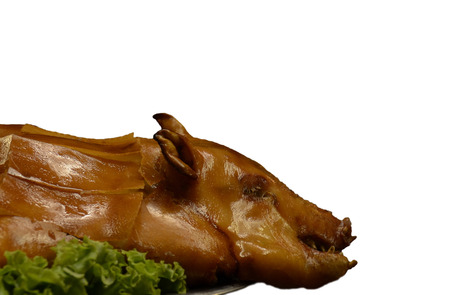 Pig roast is that Chinese food in the restaurant