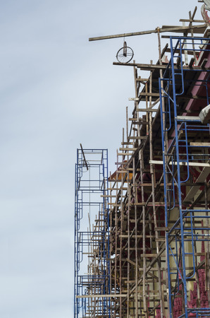 Scaffolding in Construction Site.の写真素材