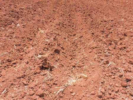 Plowing a farm field in preparation for spring planting.の写真素材