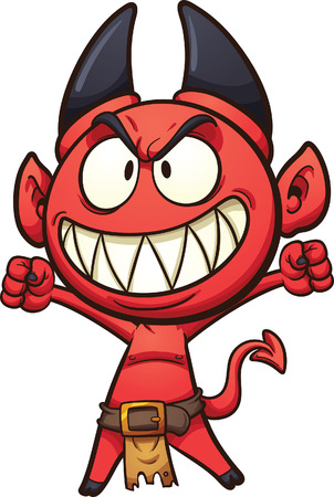 Little cartoon devil.のイラスト素材