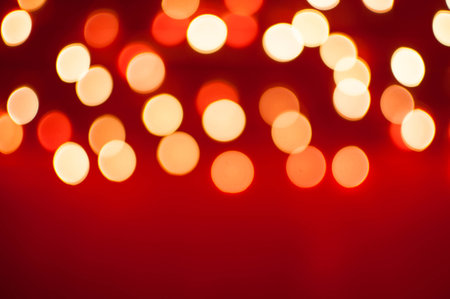 abstract blur on red backgroundの写真素材
