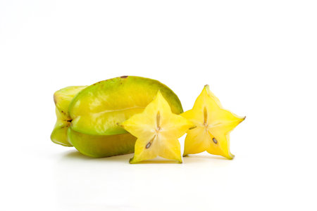 star apple on white backgroundの写真素材