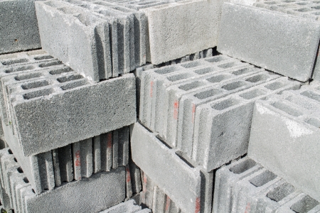 brick pileの写真素材