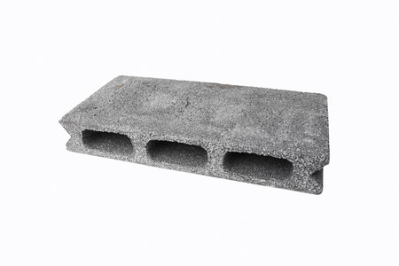concrete construction blocks isolatedの写真素材