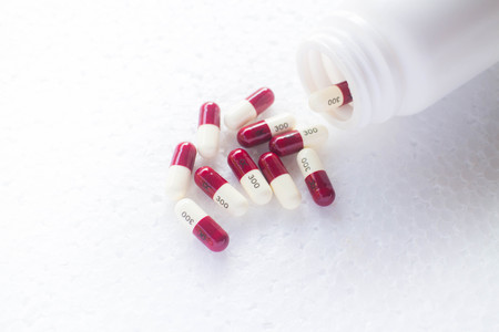 Drug prescription for treatment medication patient infected , Antibiotic drugの写真素材