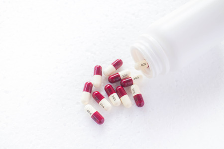 Drug prescription for treatment medication patient infected , Antibiotic drugの写真素材