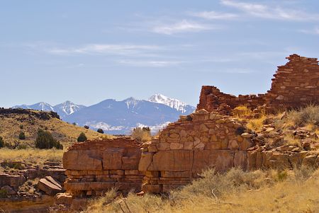 Wupatki indian ruins near Flagstaff Arizona, Wupatki Ruinsの写真素材