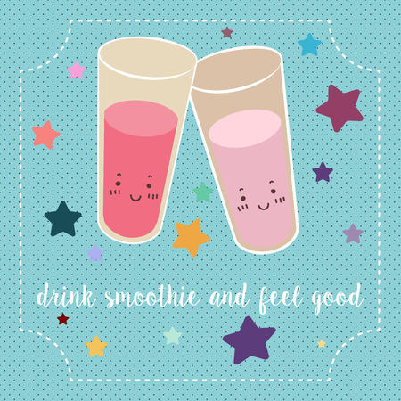 Lovely and cute sweetsのイラスト素材