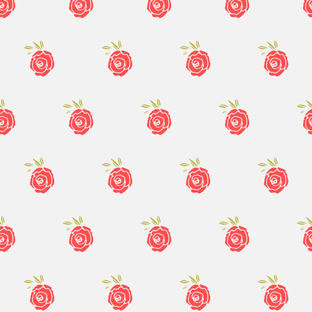 Hand drawn doodle vintage floral seamless pattern for scrapbooking, wallpapers and fabricのイラスト素材