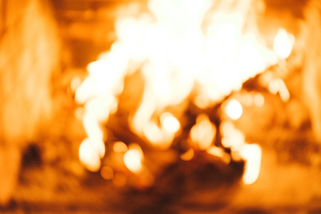 Blur fireplace fire flame background photo