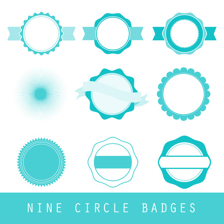 Hipster  graphic dusty textured simple flat badgeのイラスト素材