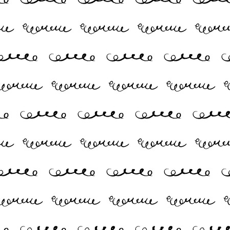 Hand drawn ink graphic seamless pattern. New modern simple ink painted background.のイラスト素材