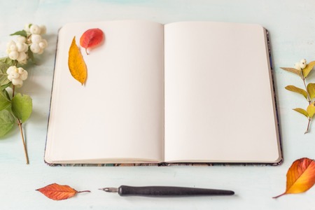 Identity and craft mockup set with retro filter effect. Cute vintage mock up on wooden background. Autumn styled mock-up.の写真素材