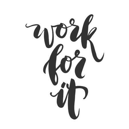 Hand drawn vector lettering. Motivating modern calligraphy home decor wall poster.のイラスト素材