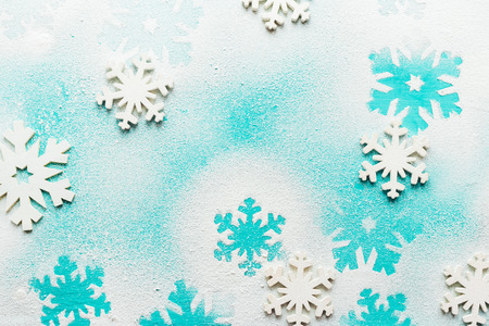 Cozy vintage toned winter holidays Christmas Composition with Gifts Boxes and Balls, Pine Cones Wooden Background. Styled photography for blog posts.の写真素材