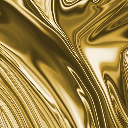 Gold Dense Liquid Surface Luxury Fabric Texture Graphic Backgroundの写真素材