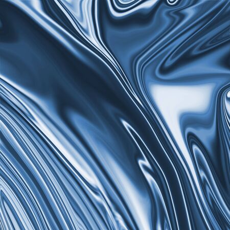 Blue Dense Liquid Surface Luxury Fabric Texture Graphic Backgroundの写真素材