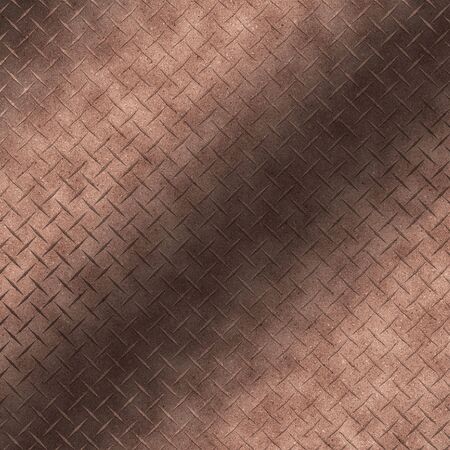 Rose Gold Diamond Plate Metallic Surface Glossy Texture Graphic Backgroundの写真素材