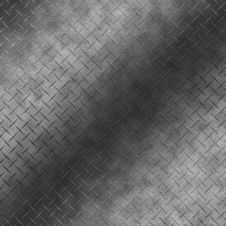 Silver Diamond Plate Metallic Surface Glossy Texture Graphic Backgroundの写真素材