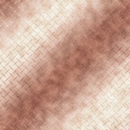 Rose Gold Diamond Plate Metallic Surface Glossy Texture Graphic Backgroundの写真素材