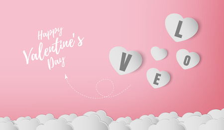 valentines day banner vector designのイラスト素材