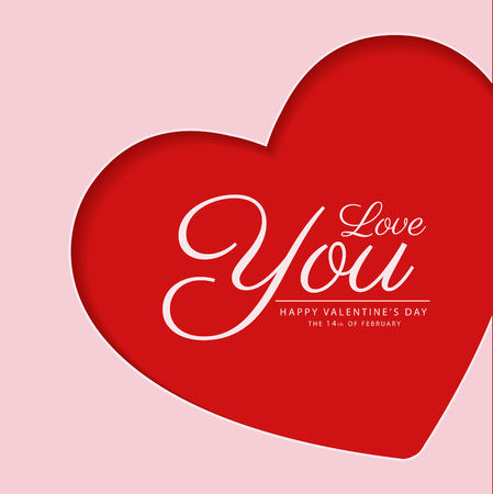 happy valentine's day banner vector designのイラスト素材