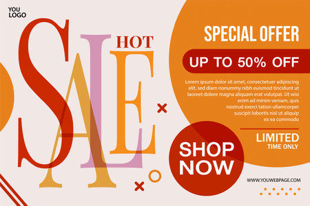 vector summer and spring sale banner design template. element for online sale banner. mid season sale, vectorのイラスト素材