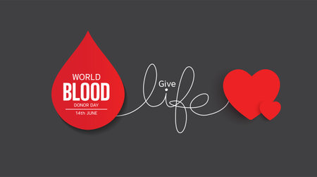 World Blood Donor Day. vector illustration designのイラスト素材