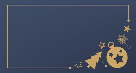 christmas and happy new year background. minimalist design. vector illustrationのイラスト素材
