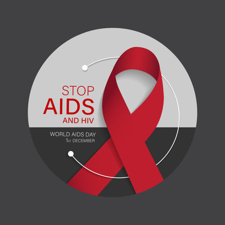 world aids day vector illustration.のイラスト素材
