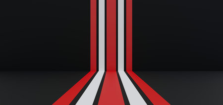 Explore this captivating abstract car racing illustration on a dark concrete floor. The dynamic sporty design showcases the thrill and power of racing. Perfect for automotive enthusiasts and race enthusiasts alike.の写真素材