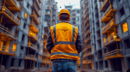 Explore our collection capturing urban construction scenes with workers, sites, and buildings against stunning sunset backgrounds. Witness the dynamic blend of industry, architecture, and progress. Perfect for projects depicting urban development and teamwork. AI Generativeの写真素材