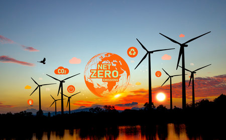 carbon-neutral and net zero emissions concepts promoting sustainability and eco-friendliness. Our...