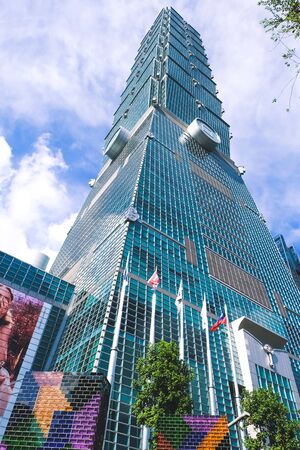 Taipei 101, the tallest building and famous place  in Taipei,Taiwan.の写真素材