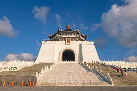 Chiang Kai- Shek Memorial Hall in Taipei, This is famous place for tourists visiting in Teipei, Taiwanのeditorial素材