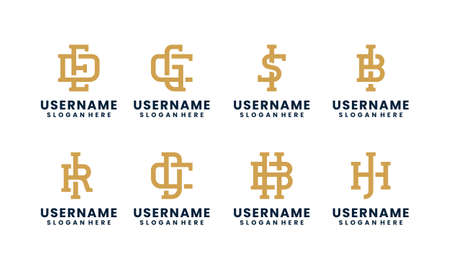 decorative initial letter logo design template collectionsのイラスト素材