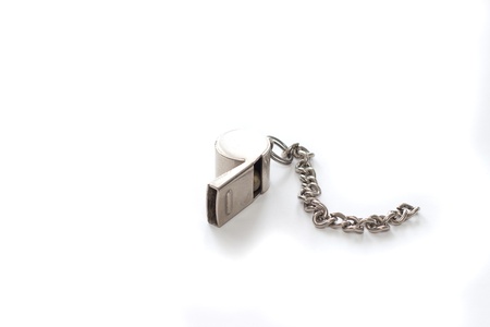 Silver whistleの写真素材