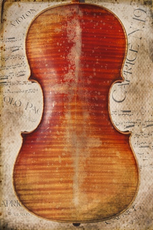 vintage violinの写真素材