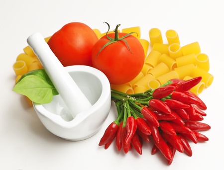 Pasta al pomodoro piccante の写真素材