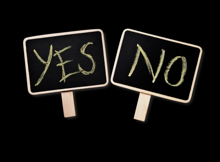 yes - noの写真素材